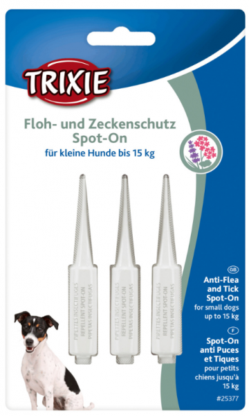 Trixie Floh- und Zeckenschutz Spot On für kleine Hunde bis 15kg (ab 2 Monate)